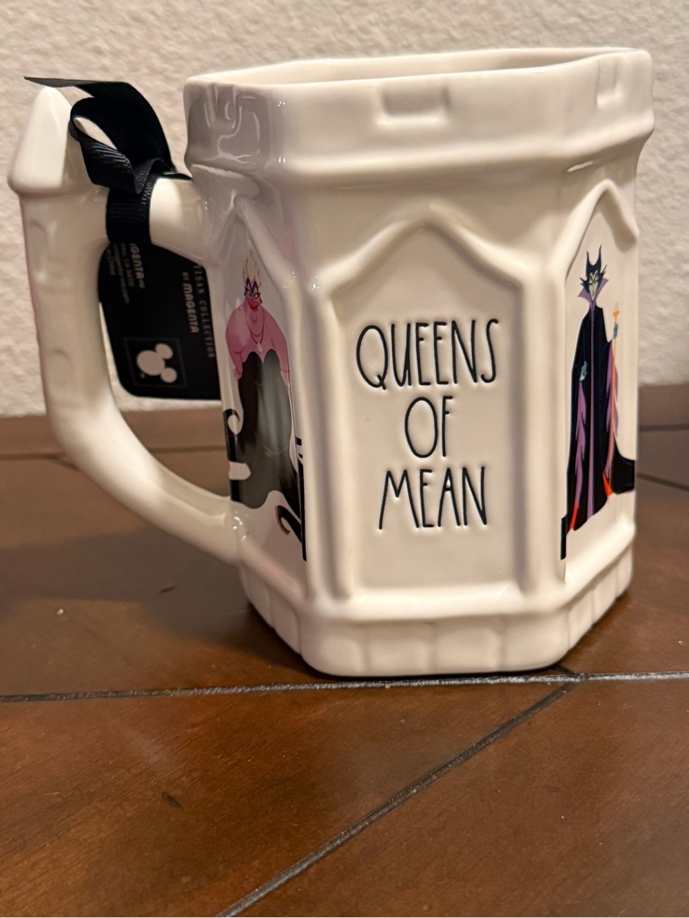Rae Dunn x Disney White 'Queens of Mean' Ceramic Mug with Colorful Villain Art - Picture 9 of 9